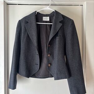 Vintage Miss Pendleton Charcoal Women's Blazer 10 - 100% virgin wool